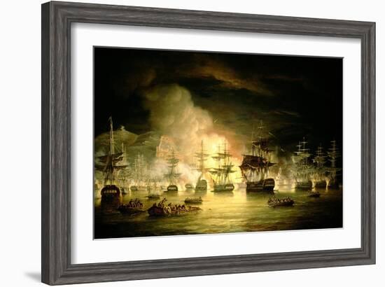 Bombardment of Algiers, August 1816, 1820-Thomas Luny-Framed Giclee Print