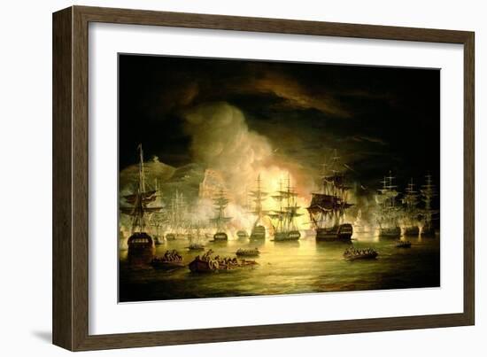 Bombardment of Algiers, August 1816, 1820-Thomas Luny-Framed Giclee Print