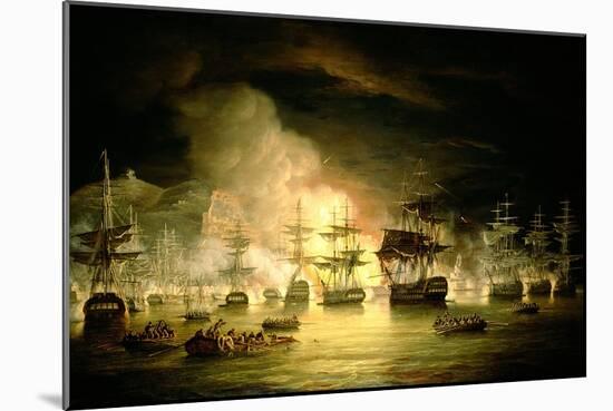 Bombardment of Algiers, August 1816, 1820-Thomas Luny-Mounted Giclee Print