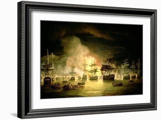 Bombardment of Algiers, August 1816, 1820-Thomas Luny-Framed Giclee Print