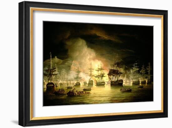 Bombardment of Algiers, August 1816, 1820-Thomas Luny-Framed Giclee Print