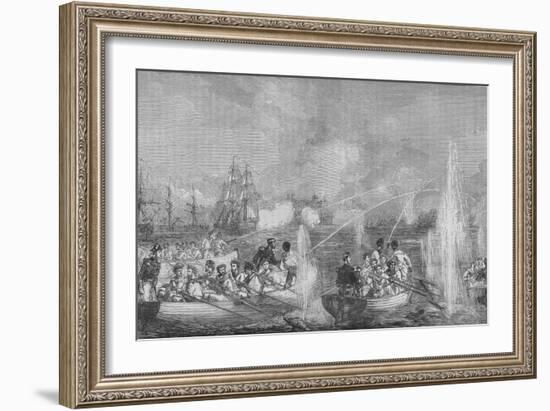 'Bombardment of Odessa', c1880-Unknown-Framed Giclee Print