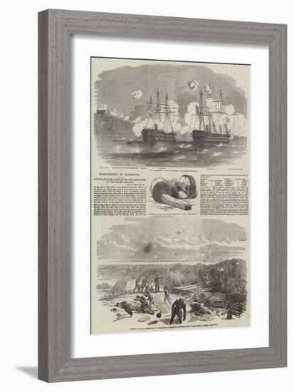 Bombardment of Sebastopol-null-Framed Giclee Print