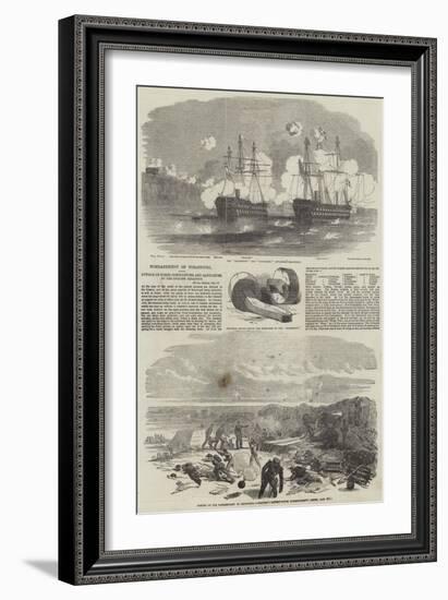 Bombardment of Sebastopol-null-Framed Giclee Print