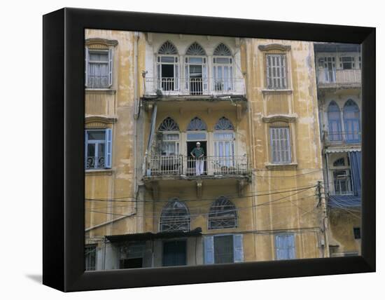 Bombed Buildings and Rebuilding, Beirut, Lebanon, Middle East-Alison Wright-Framed Premier Image Canvas