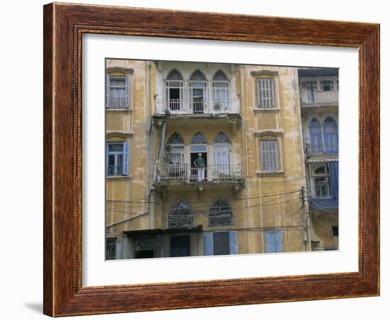 Bombed Buildings and Rebuilding, Beirut, Lebanon, Middle East-Alison Wright-Framed Photographic Print