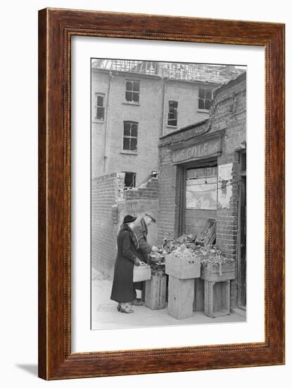 Bombed out Greengrocer's store. 26th April 1941-Staff-Framed Photographic Print