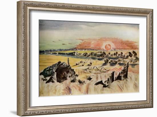 'Bomber in the Corn', 1940-Paul Nash-Framed Giclee Print