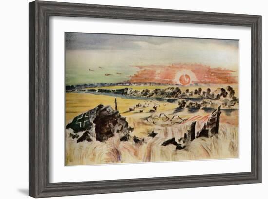 'Bomber in the Corn', 1940-Paul Nash-Framed Giclee Print