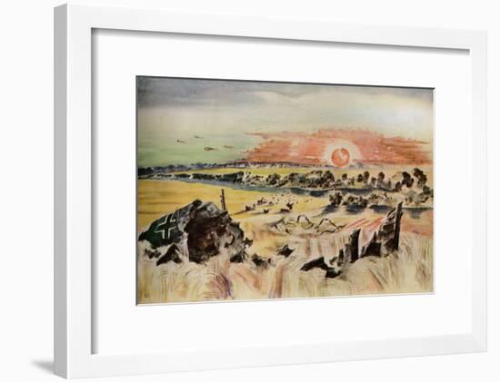 'Bomber in the Corn', 1940-Paul Nash-Framed Giclee Print