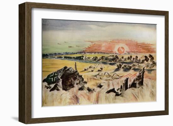 'Bomber in the Corn', 1940-Paul Nash-Framed Giclee Print