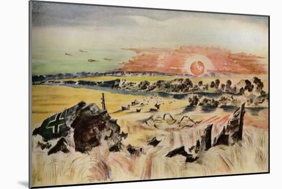 'Bomber in the Corn', 1940-Paul Nash-Mounted Giclee Print