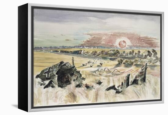Bomber in the Corn-Paul Nash-Framed Premier Image Canvas