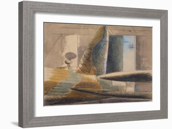 Bomber Lair, Egg and Finn, 1940 (W/C & Pencil on Paper)-Paul Nash-Framed Giclee Print