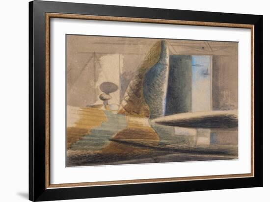 Bomber Lair, Egg and Finn, 1940 (W/C & Pencil on Paper)-Paul Nash-Framed Giclee Print