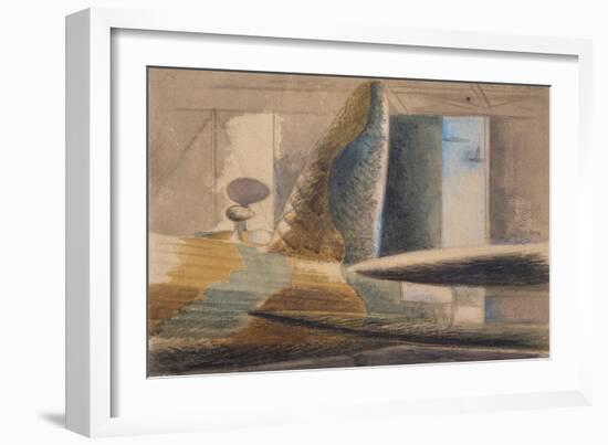 Bomber Lair, Egg and Finn, 1940 (W/C & Pencil on Paper)-Paul Nash-Framed Giclee Print