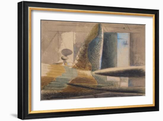 Bomber Lair, Egg and Finn, 1940 (W/C & Pencil on Paper)-Paul Nash-Framed Giclee Print