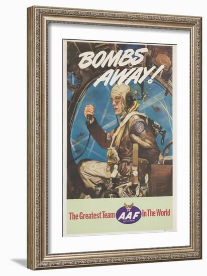 Bombs Away! Poster-Cecil Calvert Beall-Framed Giclee Print