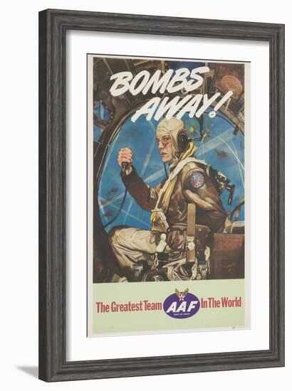 Bombs Away! Poster-Cecil Calvert Beall-Framed Giclee Print