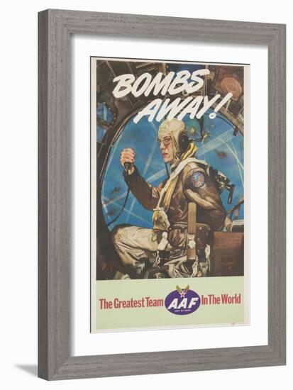 Bombs Away! Poster-Cecil Calvert Beall-Framed Giclee Print