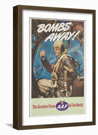 Bombs Away! Poster-Cecil Calvert Beall-Framed Giclee Print