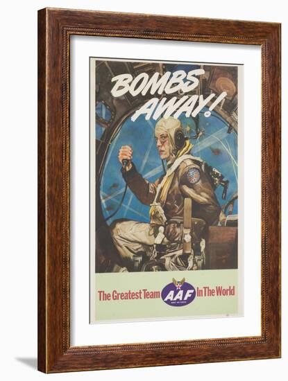 Bombs Away! Poster-Cecil Calvert Beall-Framed Giclee Print