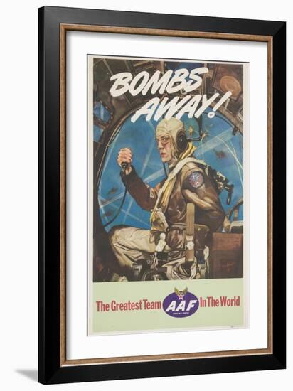 Bombs Away! Poster-Cecil Calvert Beall-Framed Giclee Print