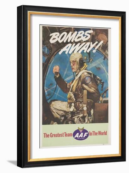 Bombs Away! Poster-Cecil Calvert Beall-Framed Giclee Print
