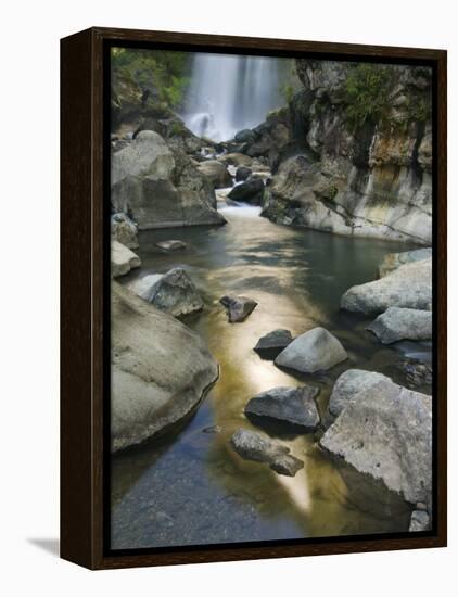 Bomod Waterfall, Banga-An, Near Sagada Town, the Cordillera Mountains, Luzon, Philippines-Kober Christian-Framed Premier Image Canvas