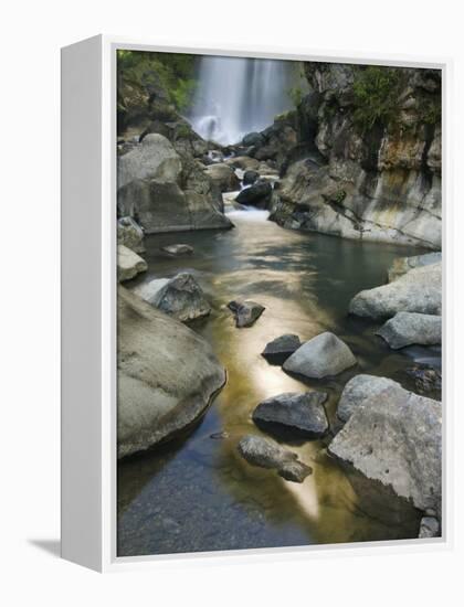 Bomod Waterfall, Banga-An, Near Sagada Town, the Cordillera Mountains, Luzon, Philippines-Kober Christian-Framed Premier Image Canvas
