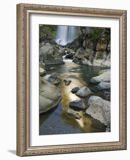 Bomod Waterfall, Banga-An, Near Sagada Town, the Cordillera Mountains, Luzon, Philippines-Kober Christian-Framed Photographic Print