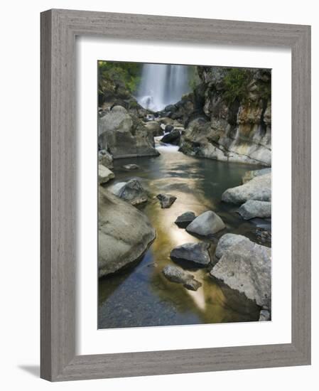 Bomod Waterfall, Banga-An, Near Sagada Town, the Cordillera Mountains, Luzon, Philippines-Kober Christian-Framed Photographic Print