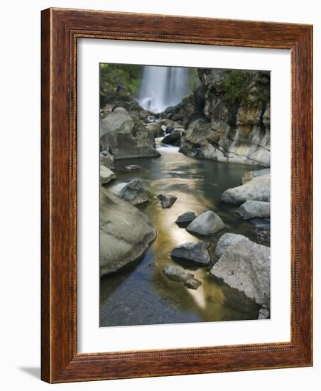 Bomod Waterfall, Banga-An, Near Sagada Town, the Cordillera Mountains, Luzon, Philippines-Kober Christian-Framed Photographic Print