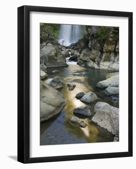 Bomod Waterfall, Banga-An, Near Sagada Town, the Cordillera Mountains, Luzon, Philippines-Kober Christian-Framed Photographic Print