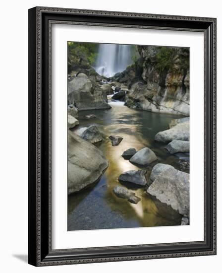 Bomod Waterfall, Banga-An, Near Sagada Town, the Cordillera Mountains, Luzon, Philippines-Kober Christian-Framed Photographic Print