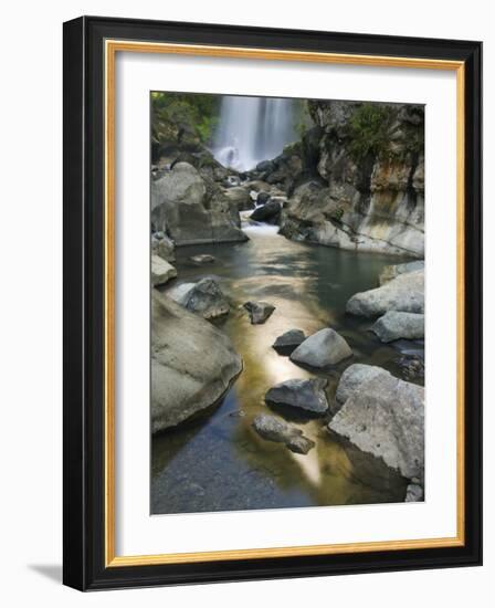 Bomod Waterfall, Banga-An, Near Sagada Town, the Cordillera Mountains, Luzon, Philippines-Kober Christian-Framed Photographic Print