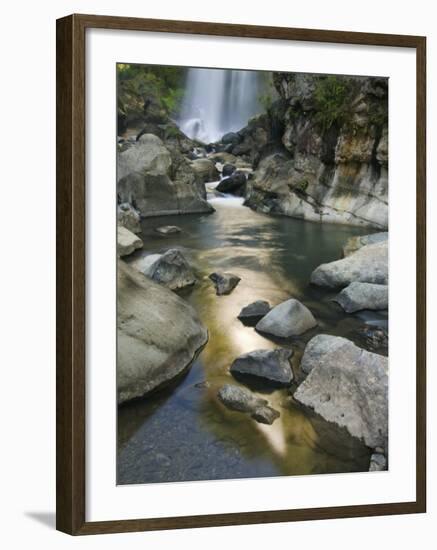 Bomod Waterfall, Banga-An, Near Sagada Town, the Cordillera Mountains, Luzon, Philippines-Kober Christian-Framed Photographic Print