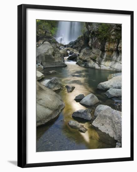 Bomod Waterfall, Banga-An, Near Sagada Town, the Cordillera Mountains, Luzon, Philippines-Kober Christian-Framed Photographic Print