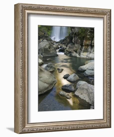 Bomod Waterfall, Banga-An, Near Sagada Town, the Cordillera Mountains, Luzon, Philippines-Kober Christian-Framed Photographic Print