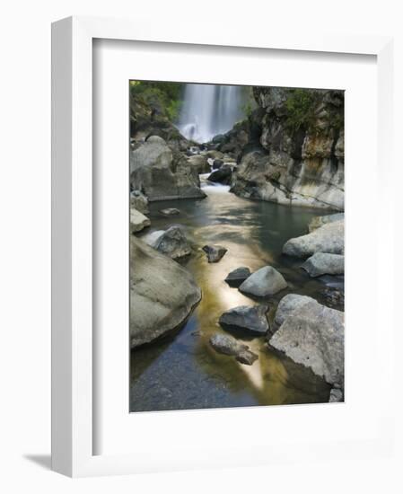 Bomod Waterfall, Banga-An, Near Sagada Town, the Cordillera Mountains, Luzon, Philippines-Kober Christian-Framed Photographic Print