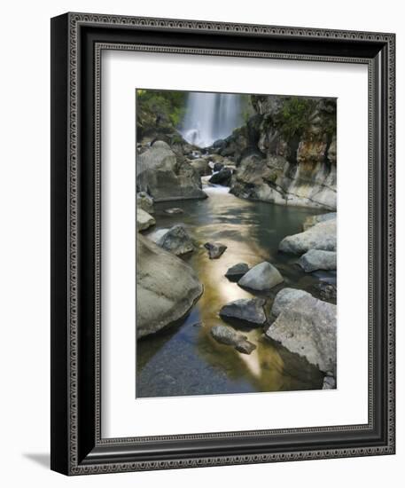 Bomod Waterfall, Banga-An, Near Sagada Town, the Cordillera Mountains, Luzon, Philippines-Kober Christian-Framed Photographic Print