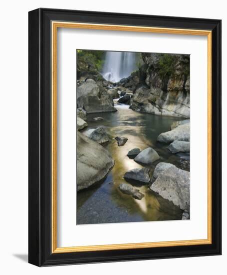 Bomod Waterfall, Banga-An, Near Sagada Town, the Cordillera Mountains, Luzon, Philippines-Kober Christian-Framed Photographic Print