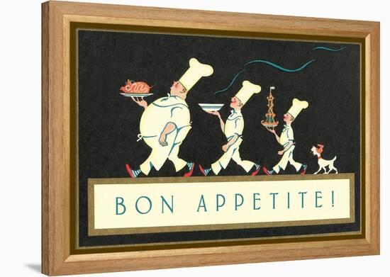 Bon Apetite, Chef Procession-null-Framed Stretched Canvas