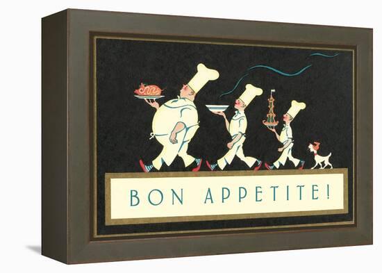 Bon Apetite, Chef Procession-null-Framed Stretched Canvas