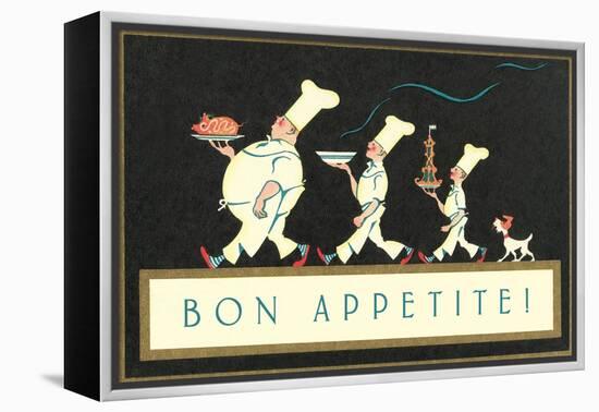 Bon Apetite, Chef Procession-null-Framed Stretched Canvas