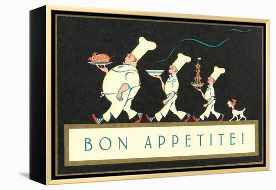 Bon Apetite, Chef Procession-null-Framed Stretched Canvas