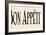 Bon Appetit V-N. Harbick-Framed Art Print