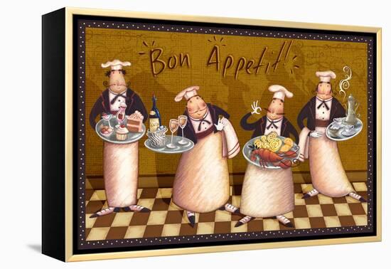 Bon Appetit-Viv Eisner-Framed Stretched Canvas