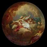 The Death of St. Ambrose, before 1706 (Oil on Canvas)-Bon De Boulogne-Giclee Print