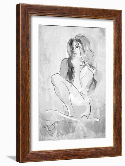 Bon Soir B-Jodi Pedri-Framed Art Print